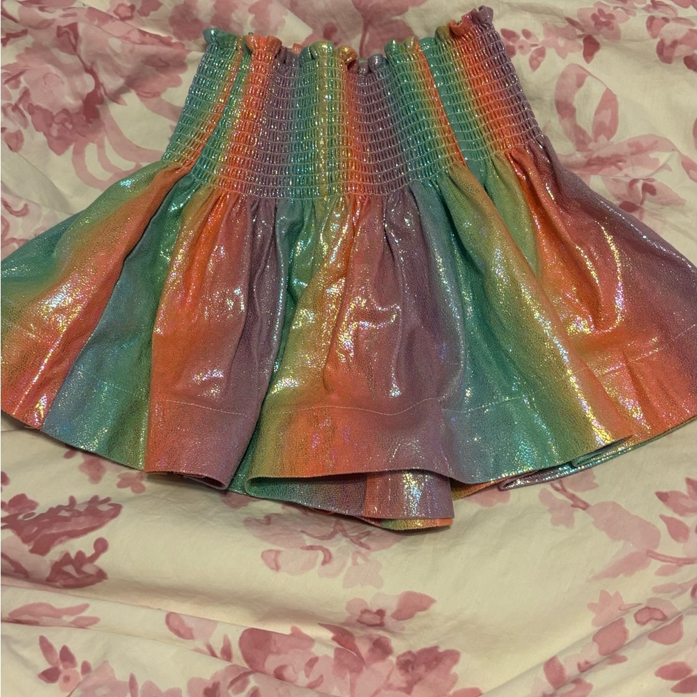 Rainbow Preppy Queen of Sparkles Swing Shorts!!